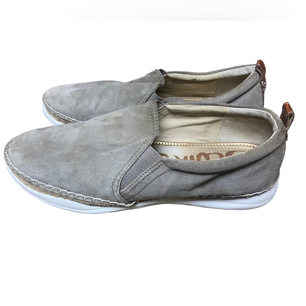 Sam Edelman Gray Suede Slip On Women’s Casual Shoes High End Size 8M - Picture 1 of 7